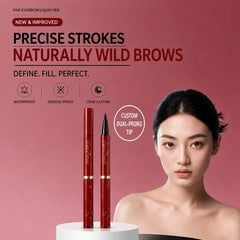 Micro-Fork Tip Eyebrow Pen - 0.01mm Ultra-Fine Dual-Ended Waterproof Brow Pencil