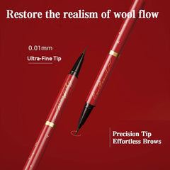 Lahersr 0.01mm Ultra-Fine Precision Eyebrow Pen – Waterproof & Smudge-Proof Hair-Like Strokes