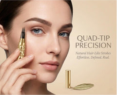 LAHERSR 4-Tip Microblade Eyebrow Pen – Elegant Gold Edition | 1.5ML