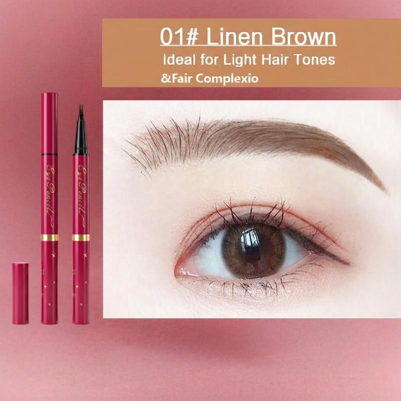 Micro-Fork Tip Eyebrow Pen - 0.01mm Ultra-Fine Dual-Ended Waterproof Brow Pencil