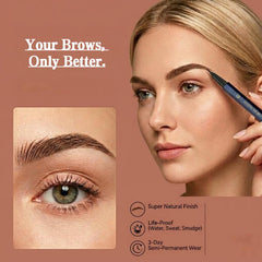 LAHERSR Luxe Octagonal Precision Brow Pen – Hair-Like Strokes & Long-Lasting Natural Definition